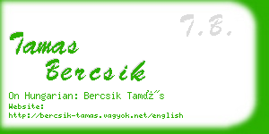 tamas bercsik business card